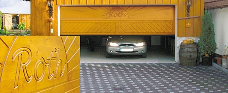 special design sectional timber door